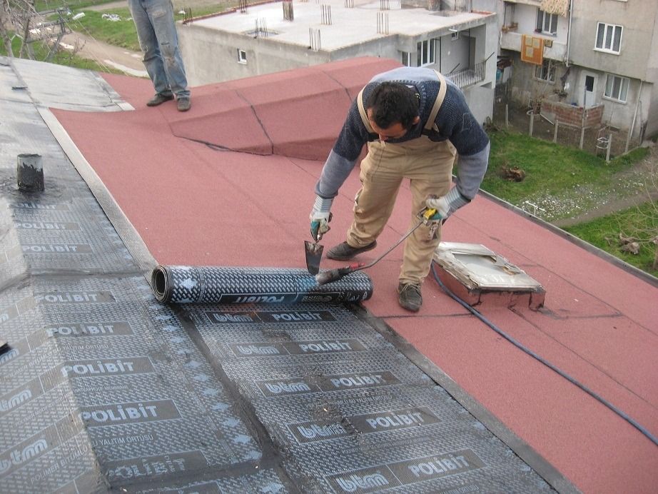 Buca EPDM Kauçuk Çatı – düz çatıda arduvazlı bitümlü membran serimi